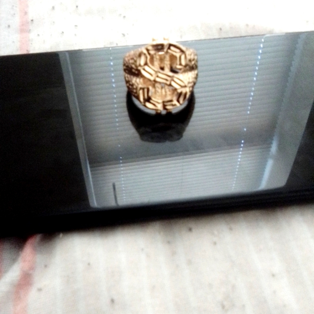 Gold plated ring